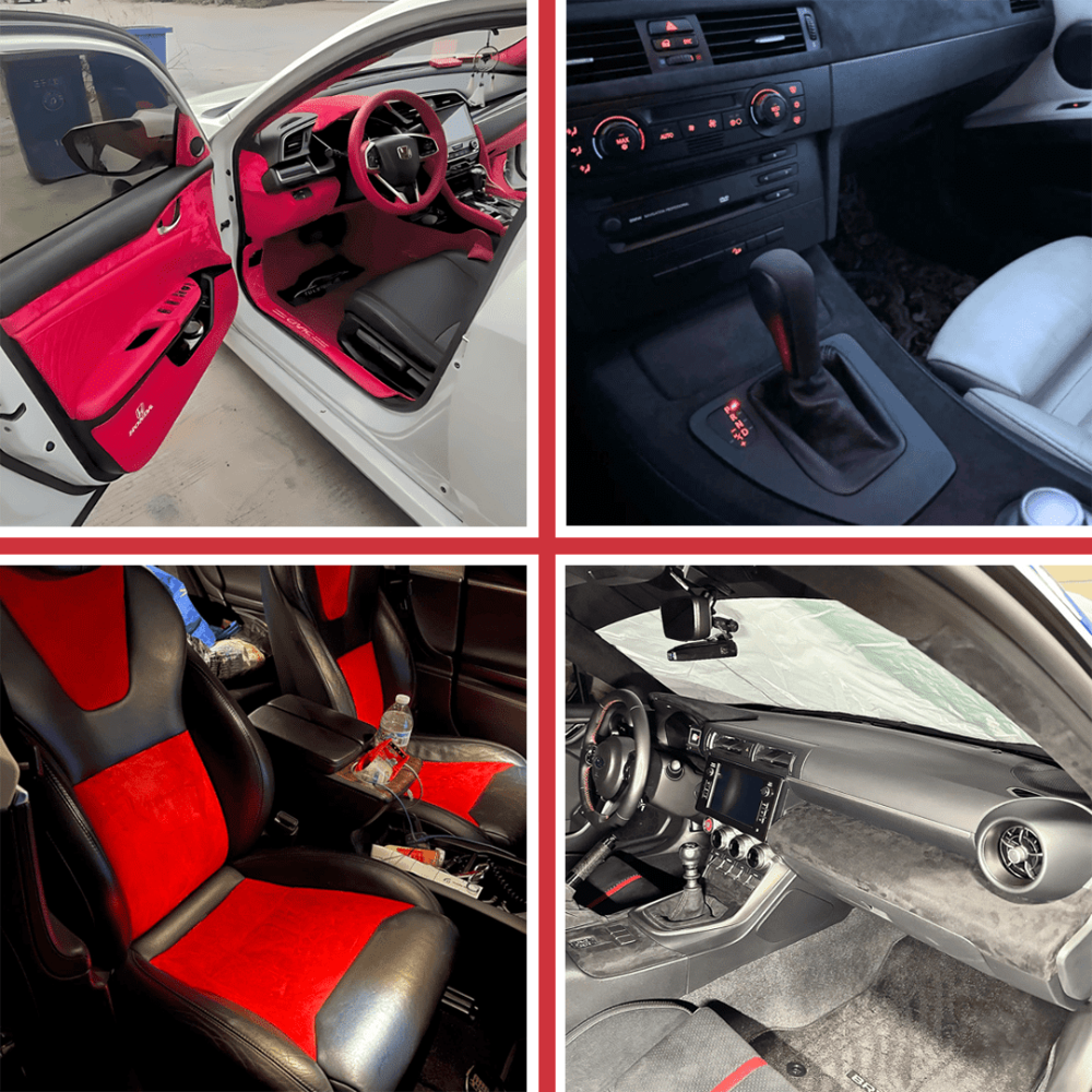 WrapMe™ - ΑΥΤΟΚΟΛΛΗΤΗ ΤΑΙΝΙΑ ALCANTARA ΣΕ 16 ΧΡΩΜΑΤΑ